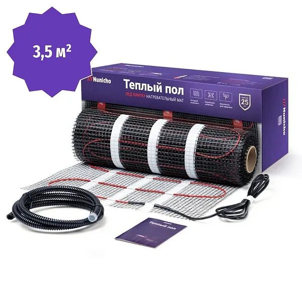 Мат нагревательный NUNICHO ETALON SHP 525 Вт/3,5м2 Mos-Obogrev.ru