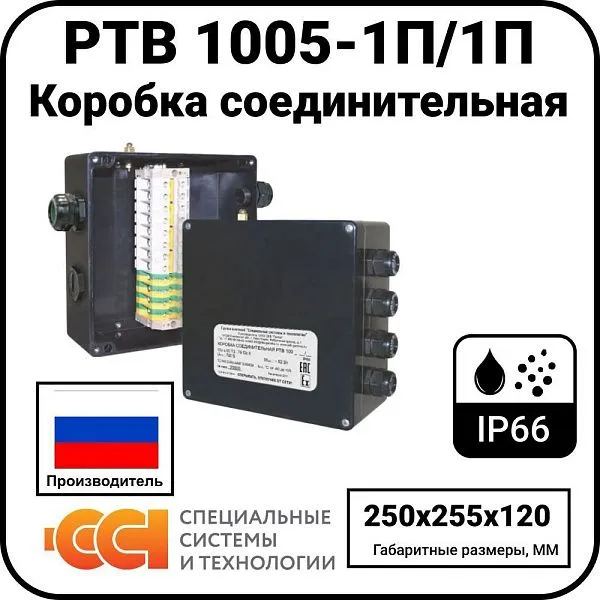 Коробка соединительная РТВ 1005-1П/1П Mos-Obogrev.ru